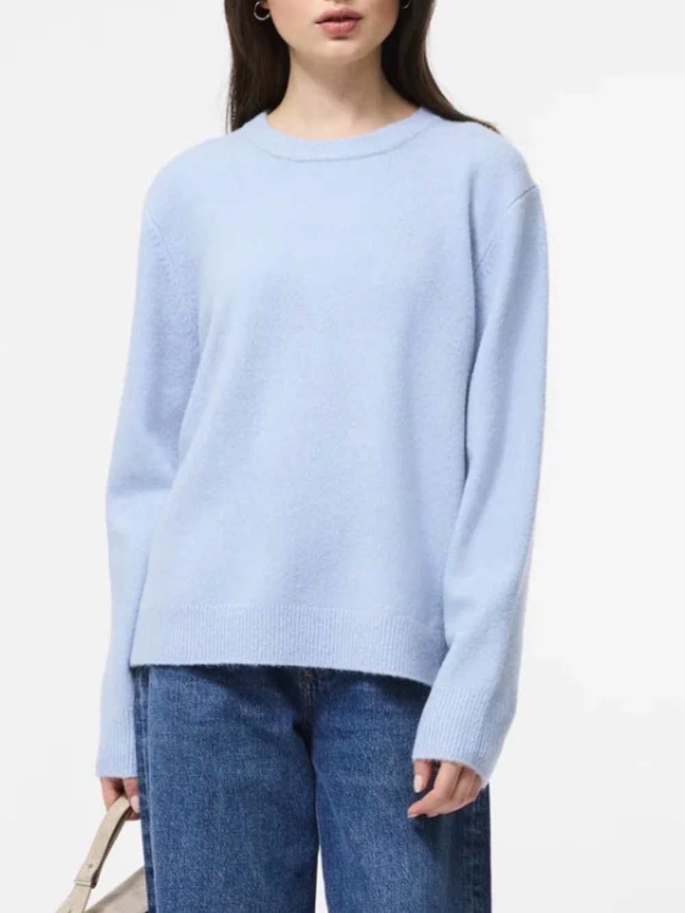 French Connection Light Blue Knit Sweater — Size Small